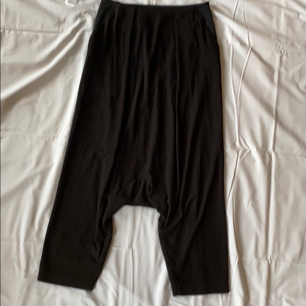 Super cool Japanese black drop crotch pants